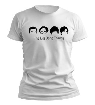 تیشرت بیگ بنگ تئوری (Big Bang Theory) طرح سیاه و سفید شخصیت ها